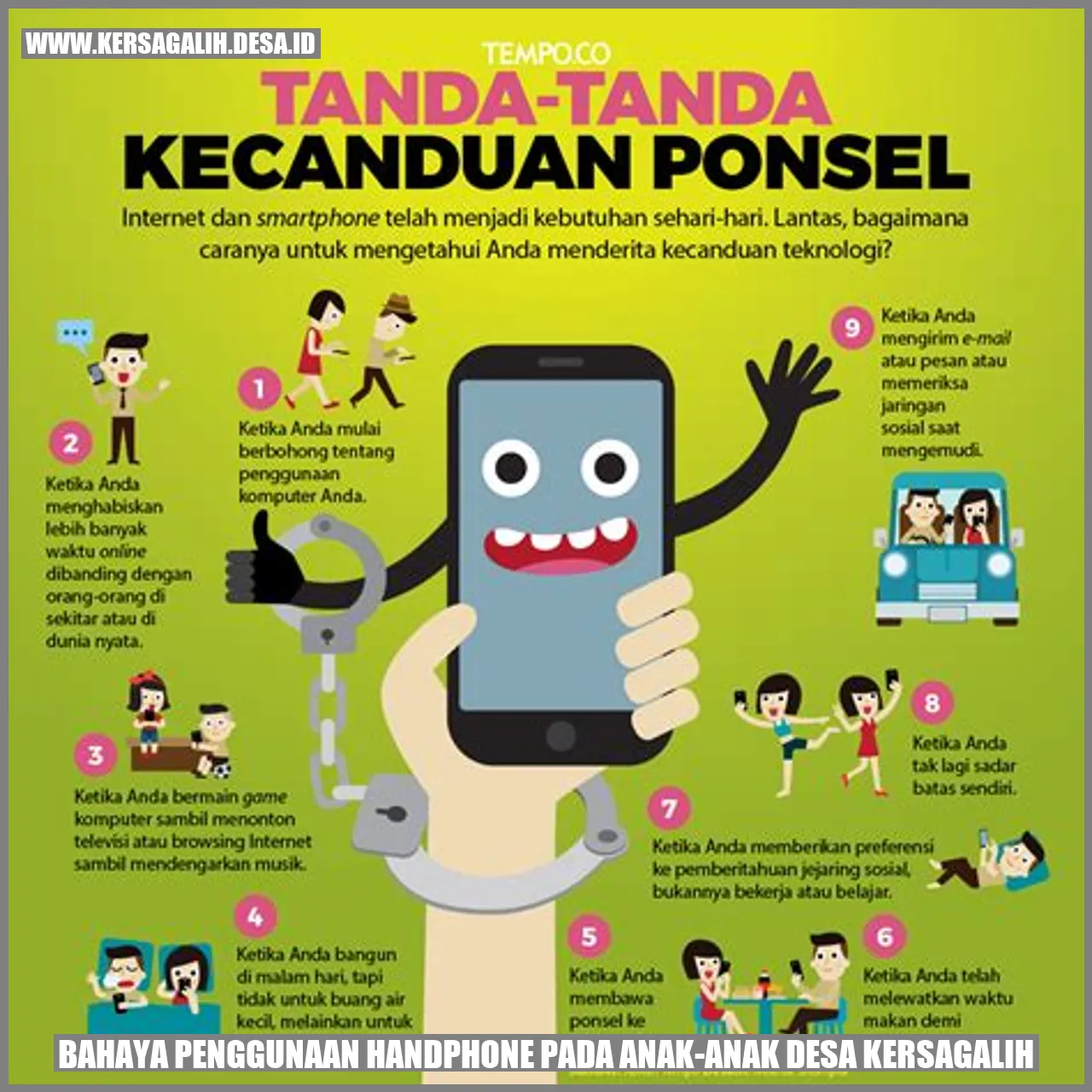 Bahaya Penggunaan Handphone pada Anak-Anak Desa Kersagalih