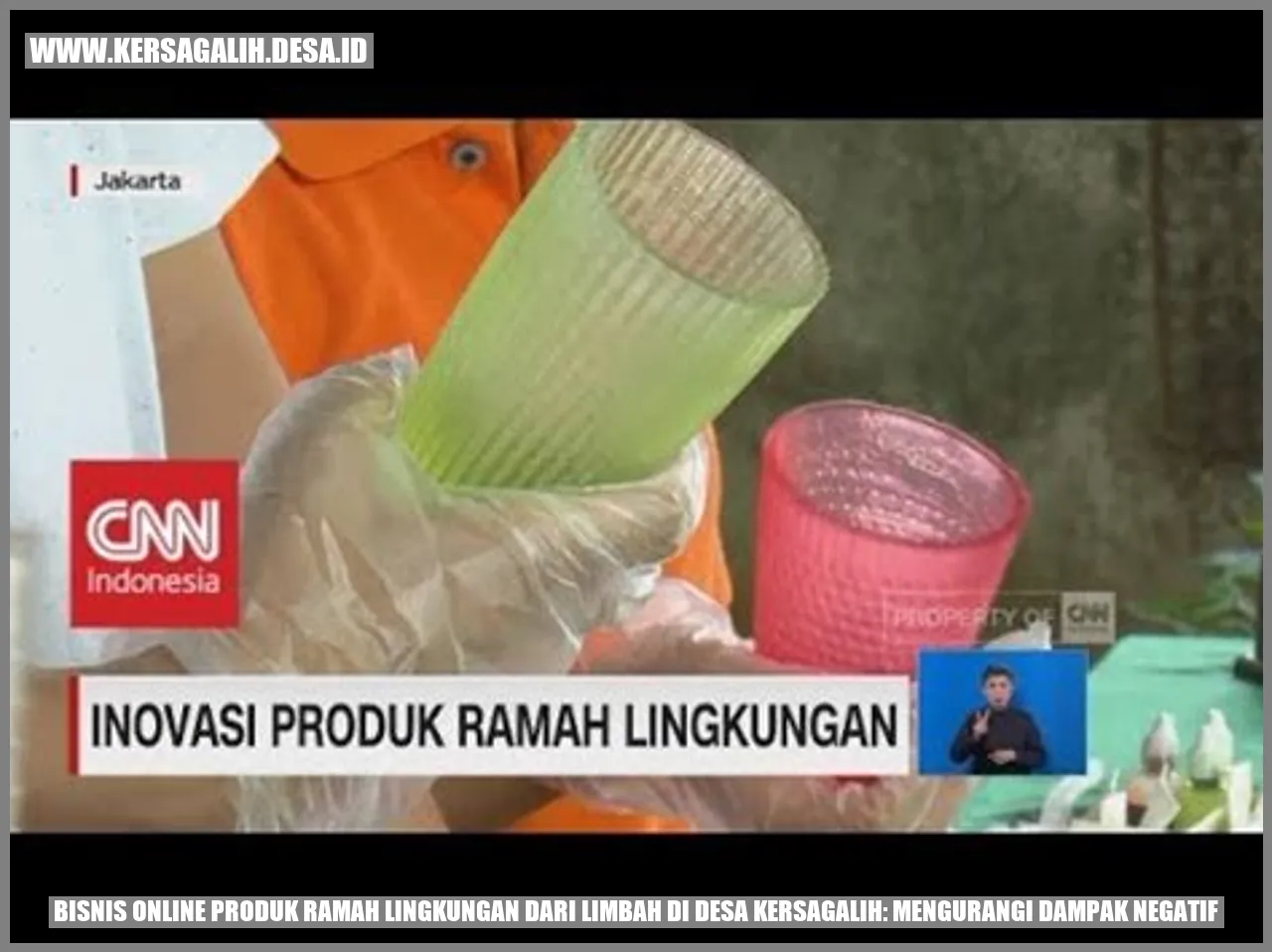 Bisnis Online Produk Ramah Lingkungan dari Limbah di Desa Kersagalih: Mengurangi Dampak Negatif