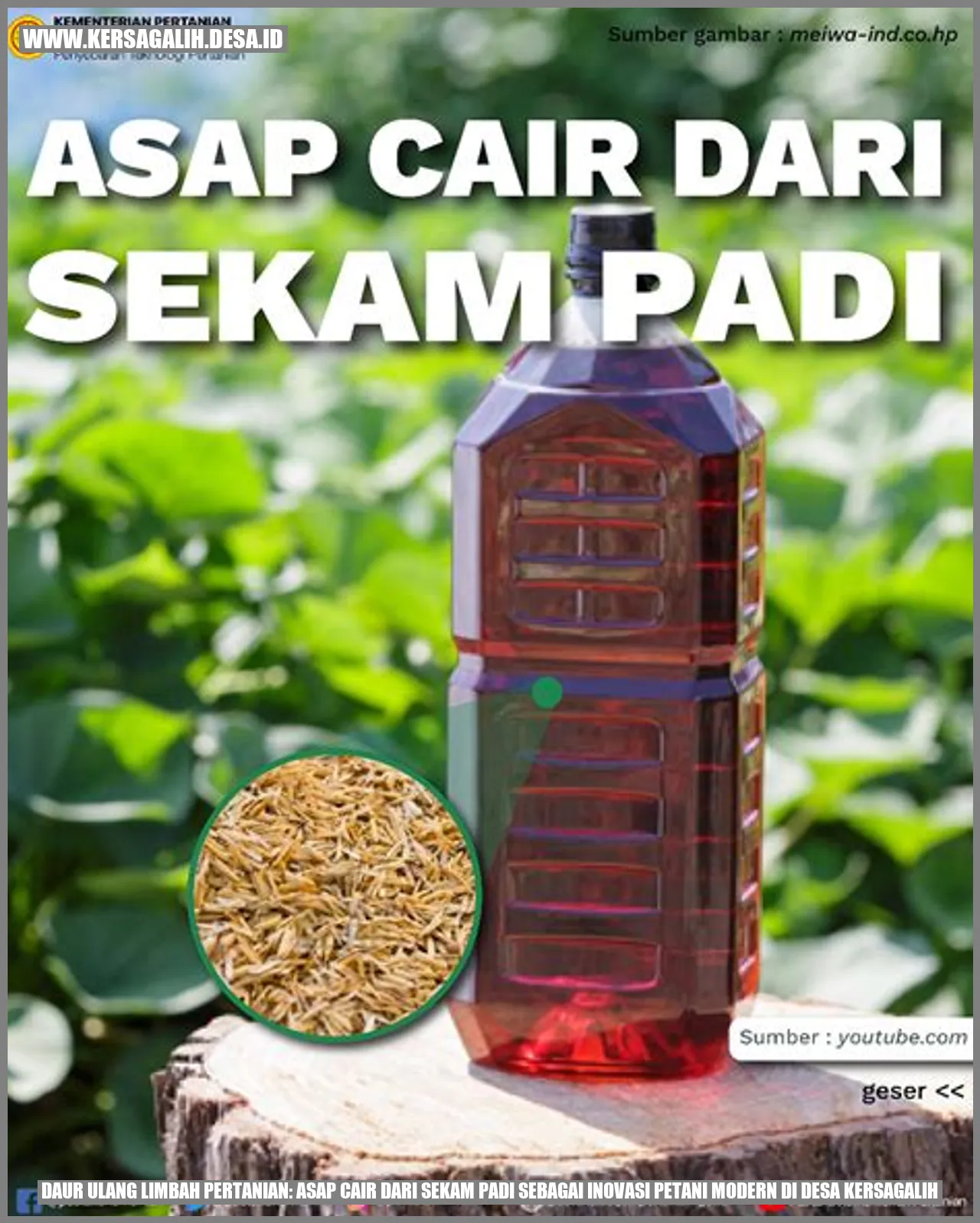 Daur Ulang Limbah Pertanian: Asap Cair dari Sekam Padi sebagai Inovasi Petani Modern di Desa Kersagalih