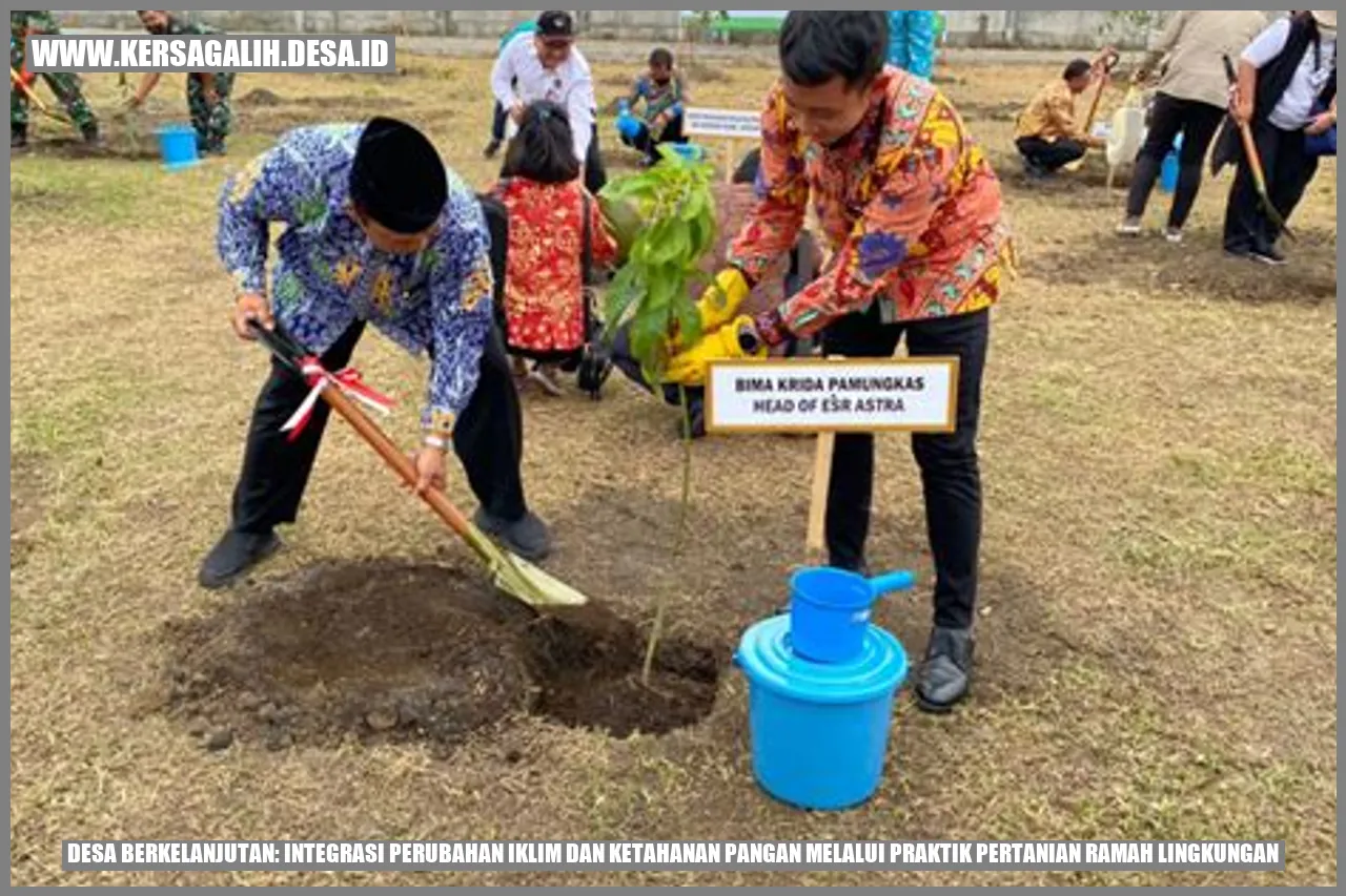 Desa Berkelanjutan: Integrasi Perubahan Iklim dan Ketahanan Pangan melalui Praktik Pertanian Ramah Lingkungan