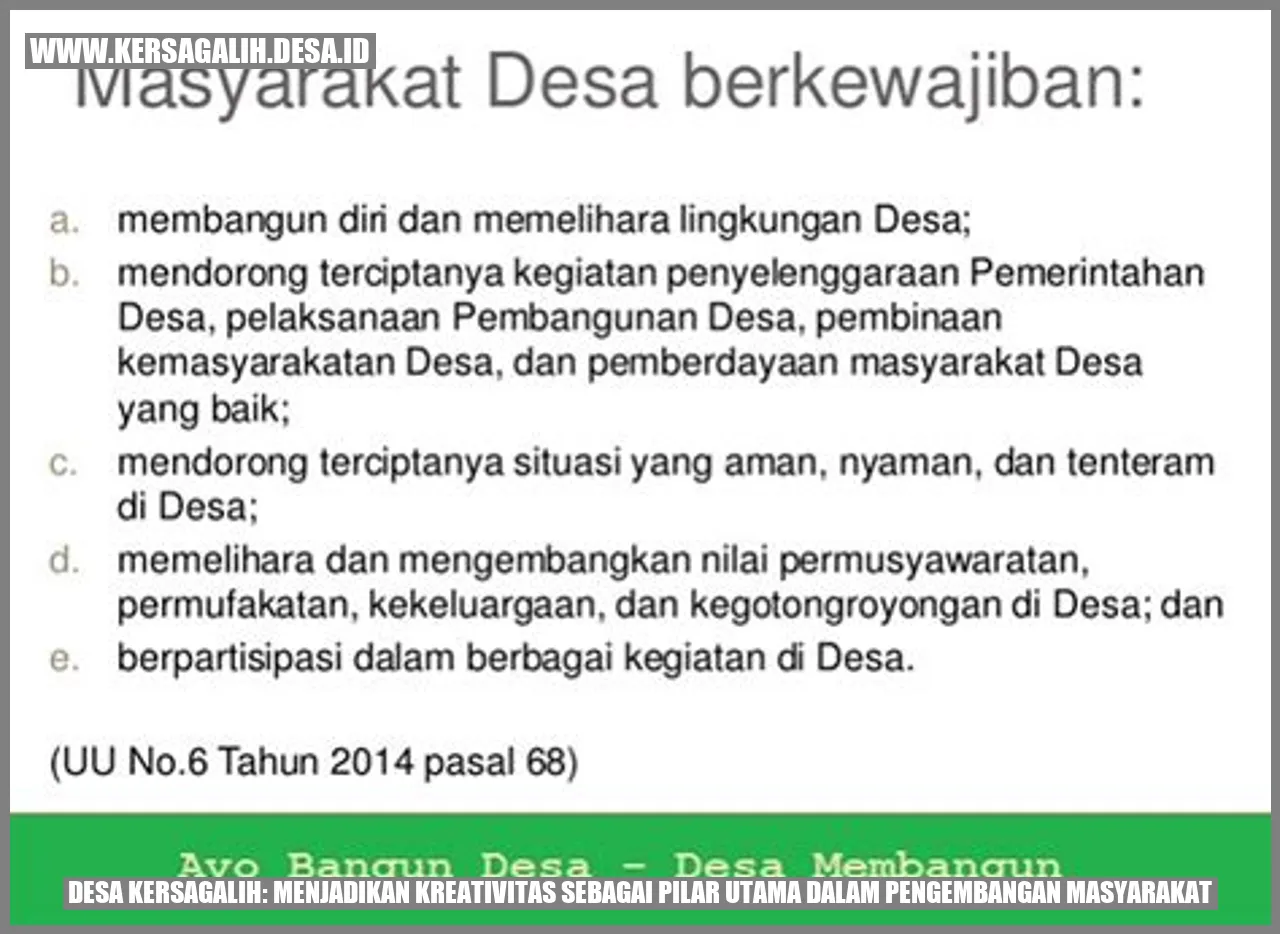 Desa Kersagalih: Menjadikan Kreativitas sebagai Pilar Utama dalam Pengembangan Masyarakat