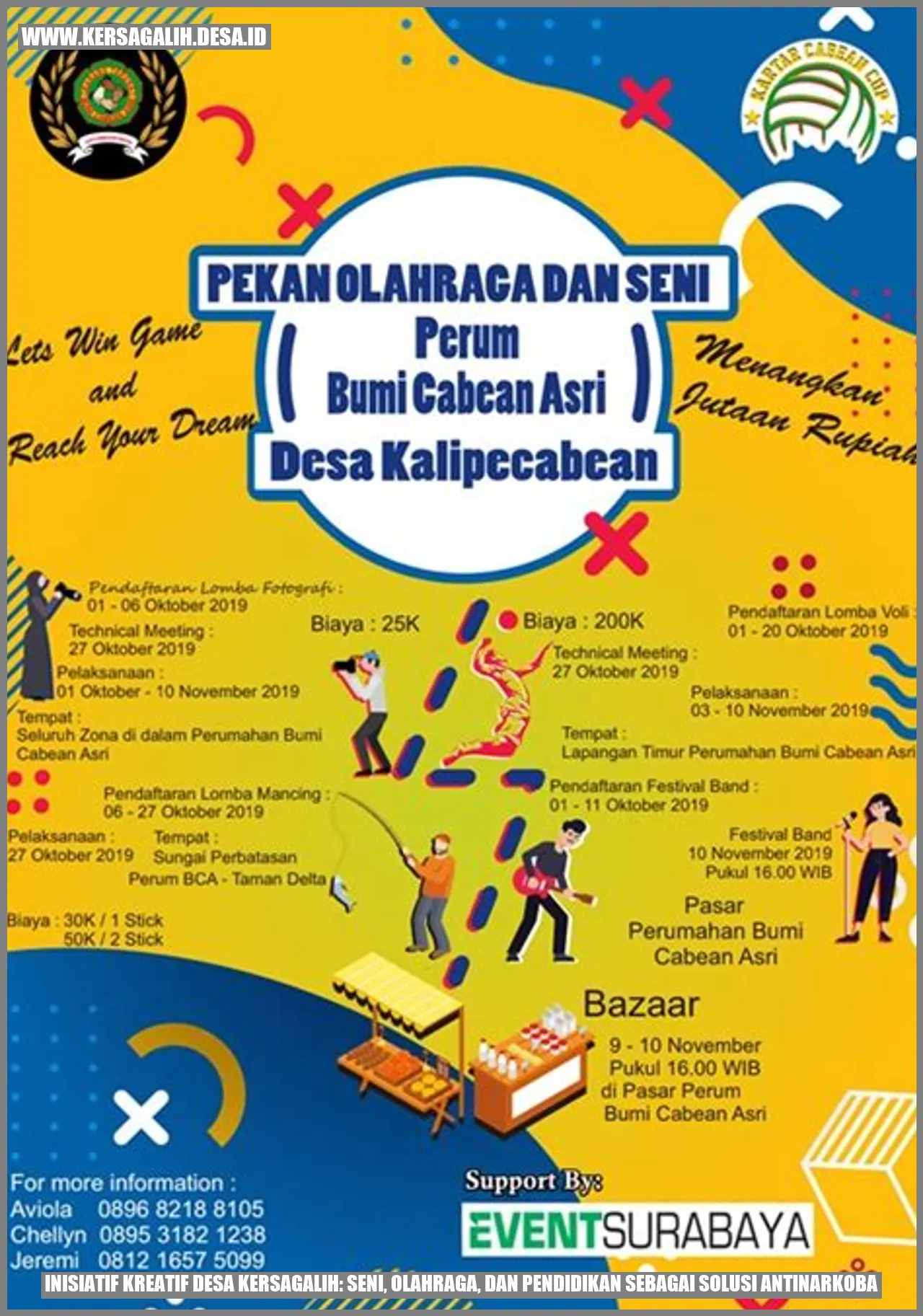 Inisiatif Kreatif Desa Kersagalih: Seni, Olahraga, dan Pendidikan sebagai Solusi Antinarkoba