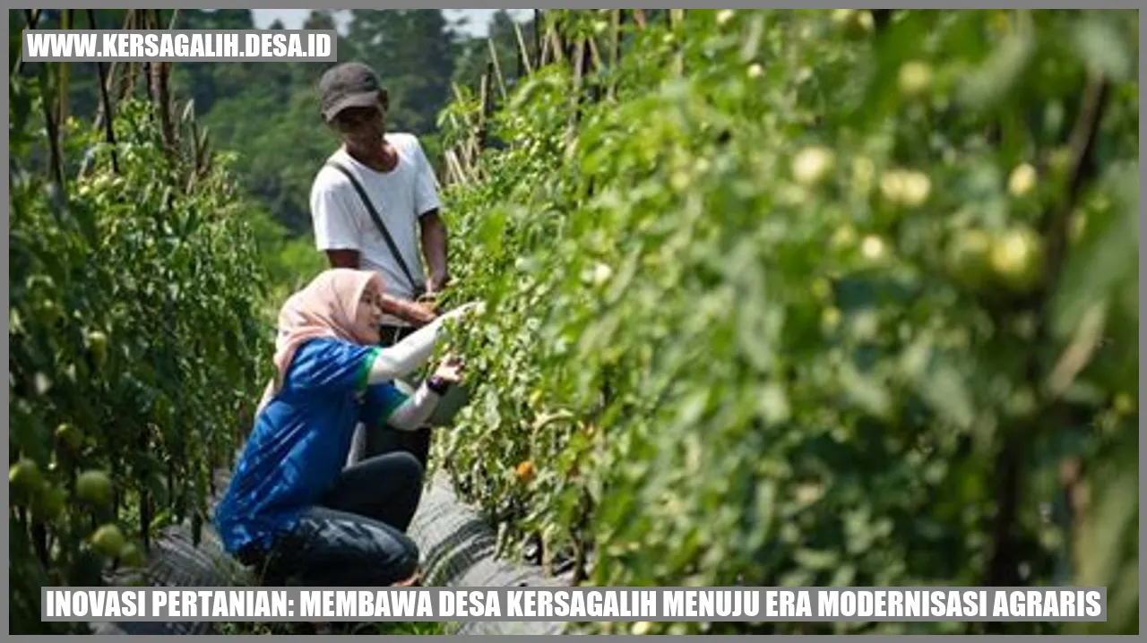 Inovasi Pertanian desa Kersagalih: modernisasi agraris