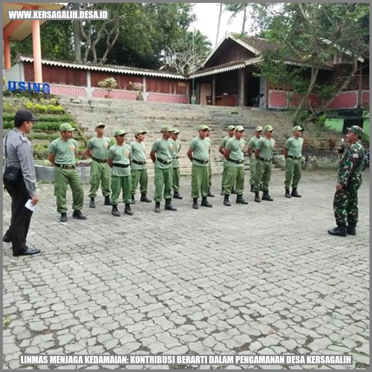 Linmas Menjaga Kedamaian: Kontribusi Berarti dalam Pengamanan Desa Kersagalih