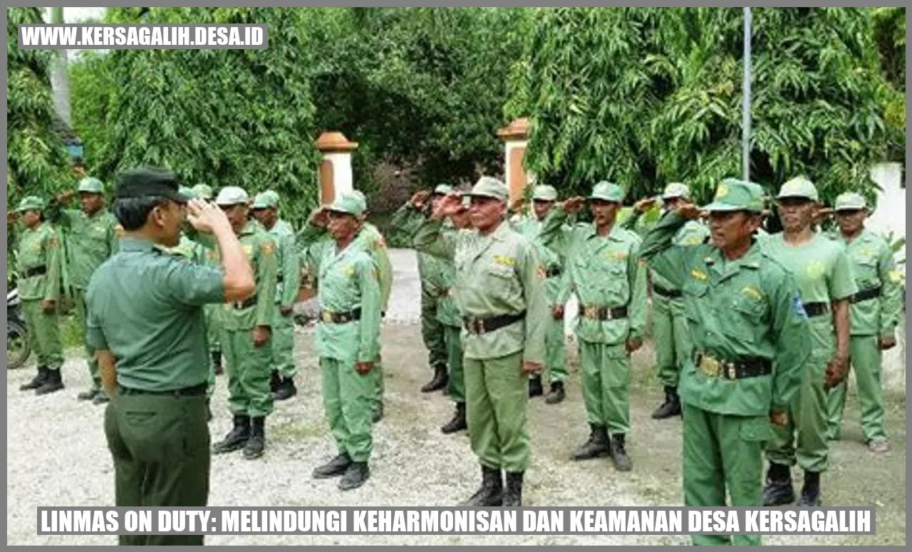 Linmas On Duty: Melindungi Keharmonisan dan Keamanan Desa Kersagalih