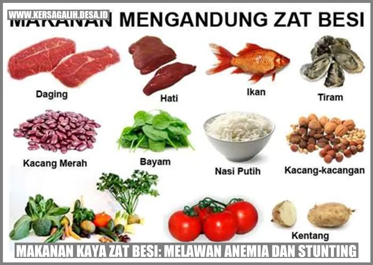 Makanan Kaya Zat Besi: Melawan Anemia dan Stunting