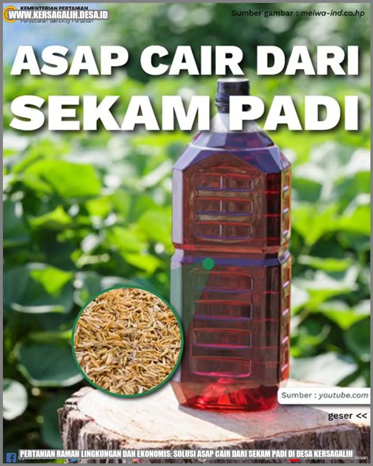 Solusi Asap Cair Sekam Padi Ekonomis