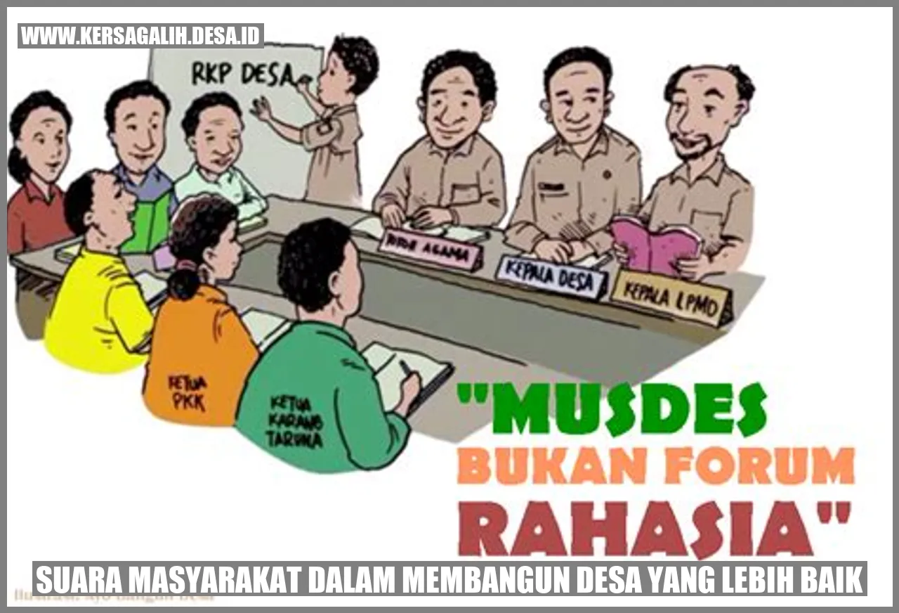 Suara Masyarakat Menuju Desa Lebih Baik